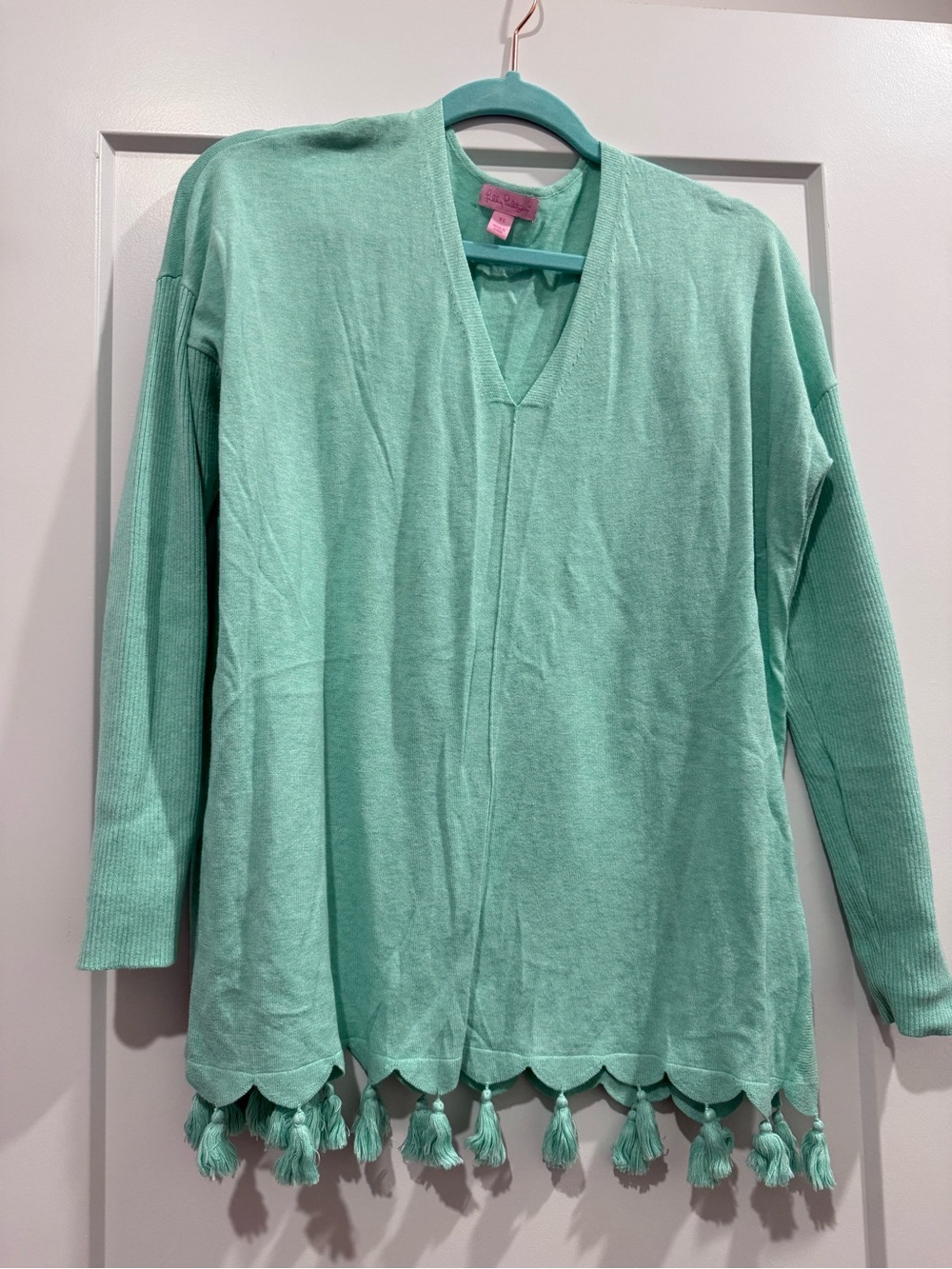 Lilly Pulitzer Mint Green V-Neck Sweater